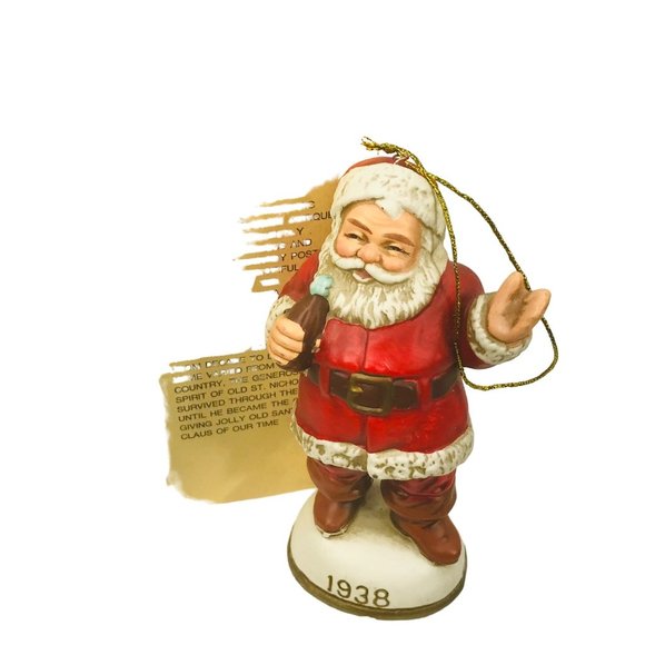 Vintage Christmas Reproductions Memories Of Santa Ornament 1938 Preowned In Box - Picture 2 of 10